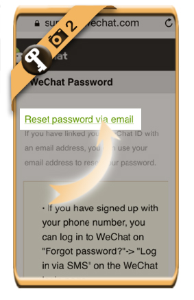 wechat forgot password reset