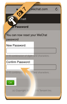 wechat forgot password reset